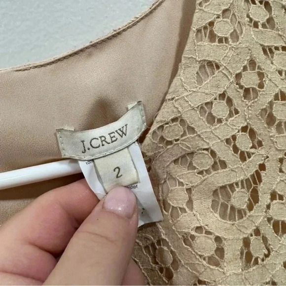 J.crew tiered lace sleeveless dress 2 - Picture 9 of 11
